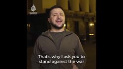 Zelenskyy calls for global protests one month after invasion News Clip