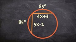 Determine the value of x given two arcs that are the same measure Instructional Video
