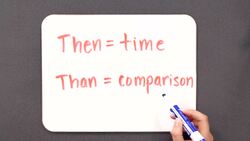 When to Use "Then" vs. "Than" Instructional Video
