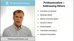 Addressing Others and Breaking Away from Conversations Instructional Video