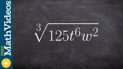 How to apply the product rule of radicals, cube root Instructional Video