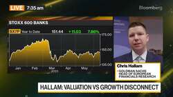 'Big Disconnect' between Bank Valuations and Growth Prospects, says Goldman's Hallam News Clip