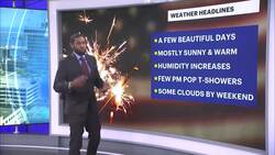 Beautifully sunny with highs in the lower 80s today, no rain in the forecast for July 4th News Clip