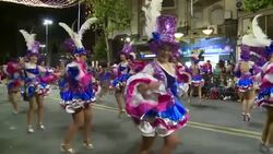 CLEAN : Performers delight crowd in opening parade of Uruguay carnival News Clip