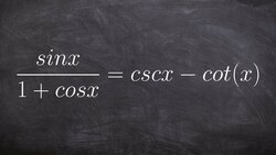Learn how to verify an identity by adding rational trigonometric terms Instructional Video