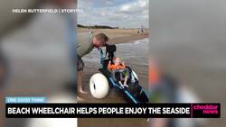 One Good Thing: Beach Wheelchairs Help People Enjoy the Ocean News Clip