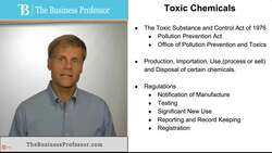 Toxic Chemicals - Regulation Instructional Video