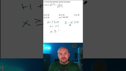 Find the domain of a function #shorts Instructional Video