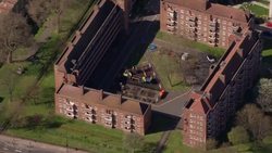 Empty playground in London during epidemic News Clip