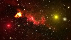 4K Galaxy, Nebula Space Background, 3D Animation Render Stock Footage