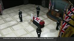 Unknown Soldier laid to rest in St. John’s News Clip