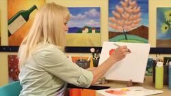 How to Paint an Abstract Flower Using Acrylic Paint Instructional Video