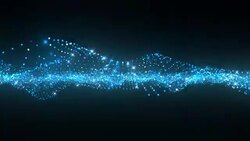 Led Dot light Particles Wave Background Stock Footage