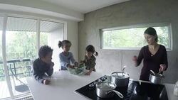 Holiday Season Mix Race Friend Family Indoor Stock Footage