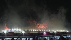 CLEAN : Fireworks to celebrate opening of 2022 World Cup (2) News Clip
