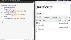 HTML CSS and JavaScript for Beginners - A Web Design Course - Combine with Functions Instructional Video