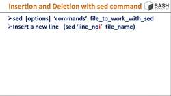 Bash Shell Scripting- Insertion and Deletion with sed command Instructional Video