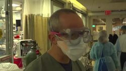USA - Covid 19 New York Hospital ER Department News Clip