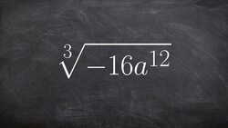 How to take the cube root of a negative algebraic expression Instructional Video