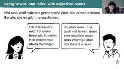 Junge Deutsche: neuter adjectival nouns, nominalisation, adjectival agreement Instructional Video