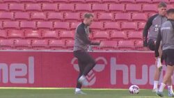 Christian Eriksen training for Denmark News Clip