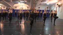Radio City Rockettes rehearse for Christmas Spectacular production Instructional Video