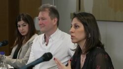 UK: Nazanin Zaghari-Ratcliffe and Husband Richard Hold First Press Conference after release. News Clip