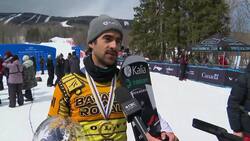 'I just wanted to win at home' said Canada's Éliot Grondin after World Cup snowboard cross win News Clip