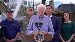 Biden Says It Will Take Years to Rebuild Florida News Clip