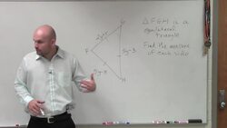 Find the measure for the sides of an equilateral triangle Instructional Video