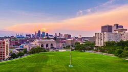 Kansas City, Missouri, USA Skyline Stock Footage