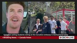 Canadian students at sea vote at embassy in Switzerland News Clip