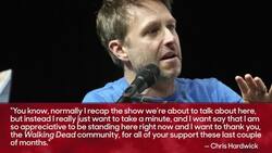 Chris Hardwick Makes Tearful Return to 'Talking Dead' | THR News News Clip