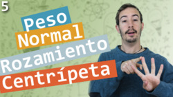 Peso, normal, rozamiento y fuerza centrípeta Instructional Video