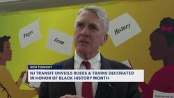 NJ Transit decorates some buses, trains in honor of Black History Month News Clip