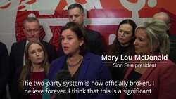 Mary Lou McDonald: The two-party system is News Clip