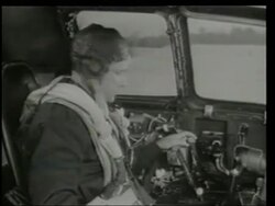 B-29 crew internal pre-flight checks, preparation for taking off Stock Footage