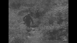 U.S. and U.N. forces advance in the mountain area  at the Korean battle front News Clip