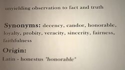 Honesty Definition Stock Footage