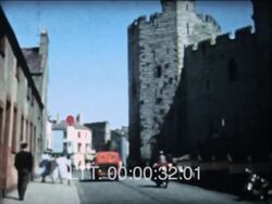 Portdinorwici Wales 1950s Stock Footage