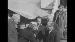 President of Italy Giovanni Gronchi in Washington, DC, during visit to US and Canada News Clip