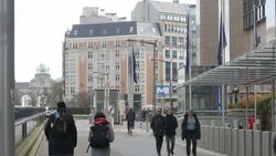 BELGIUM: Berlaymont building home of the headquarters of the European Commission and the the executive branch of the European Union. News Clip
