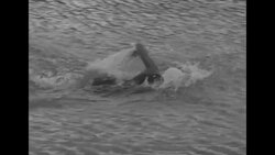 US Olympic swimming star Helene Madison swims in Aguascalientes, Mexico, 1932 News Clip