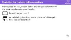Building comprehension of 'Escape from Pompeii' through rich discussion Instructional Video