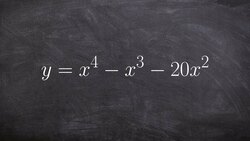 Determine the Zeros by Factoring an Find Multiplicity Instructional Video