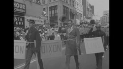 Jaycees convention in Atlanta with parade and floats on Peachtree Street News Clip