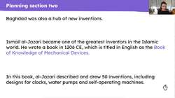 Planning and writing section two of an essay about early Islamic civilisation Instructional Video