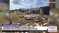 Tornado Outbreak Leaves Trail Of Destruction Across Southern U.S. News Clip