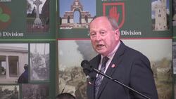 UK ‘tough talk’ on Ukraine not matched with action on NI Protocol, rally hears News Clip