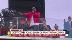 Music mogul Sean “Diddy” combs acquitted serious sex trafficking and racketeering charges News Clip